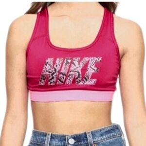 Nike Pink Printed Sports Bra